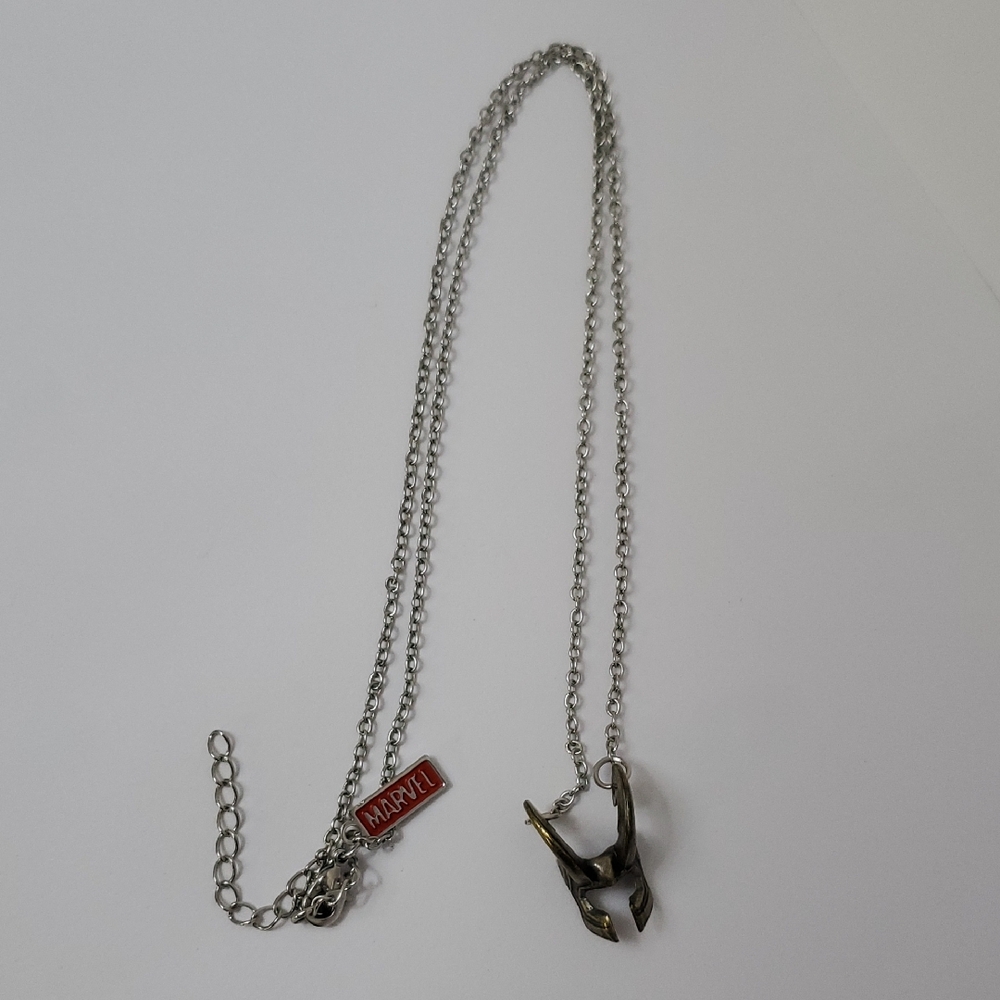 Marvel's Loki Horn Helmet Necklace